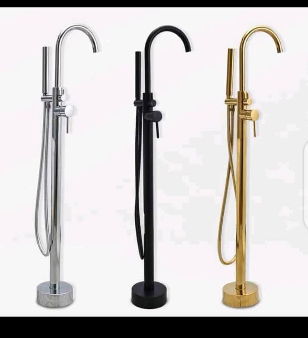Modern Floor-Mounted Freestanding Bathtub Mixer Faucet