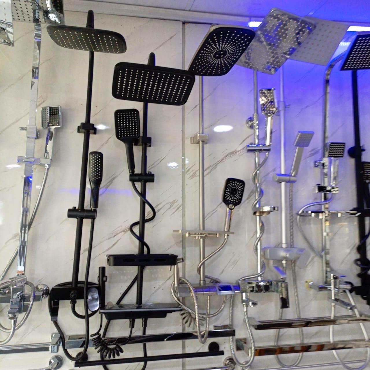 KingsHome Exposed Multi-Function Rainfall Shower System Collection