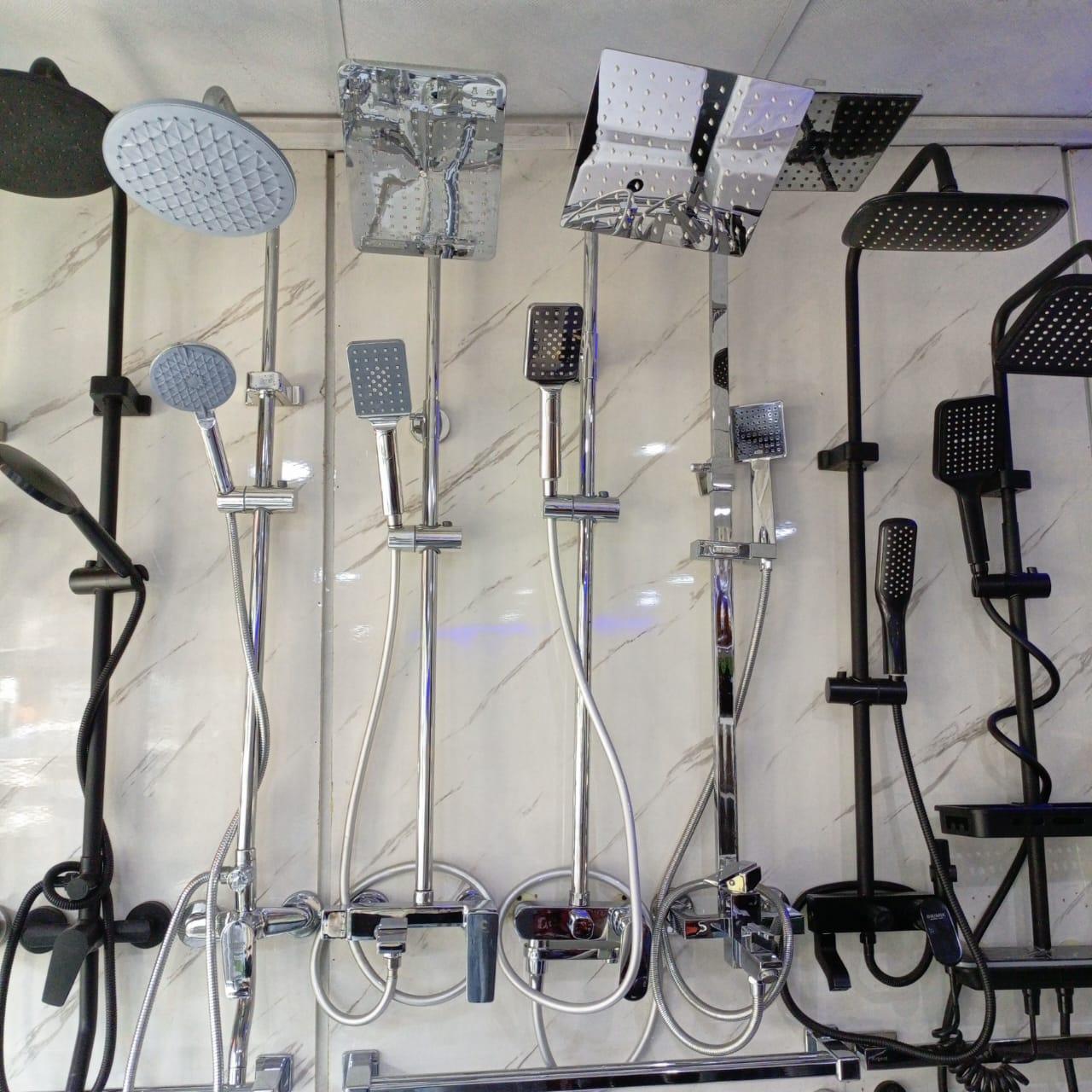 KingsHome Exposed Multi-Function Rainfall Shower System Collection view 2