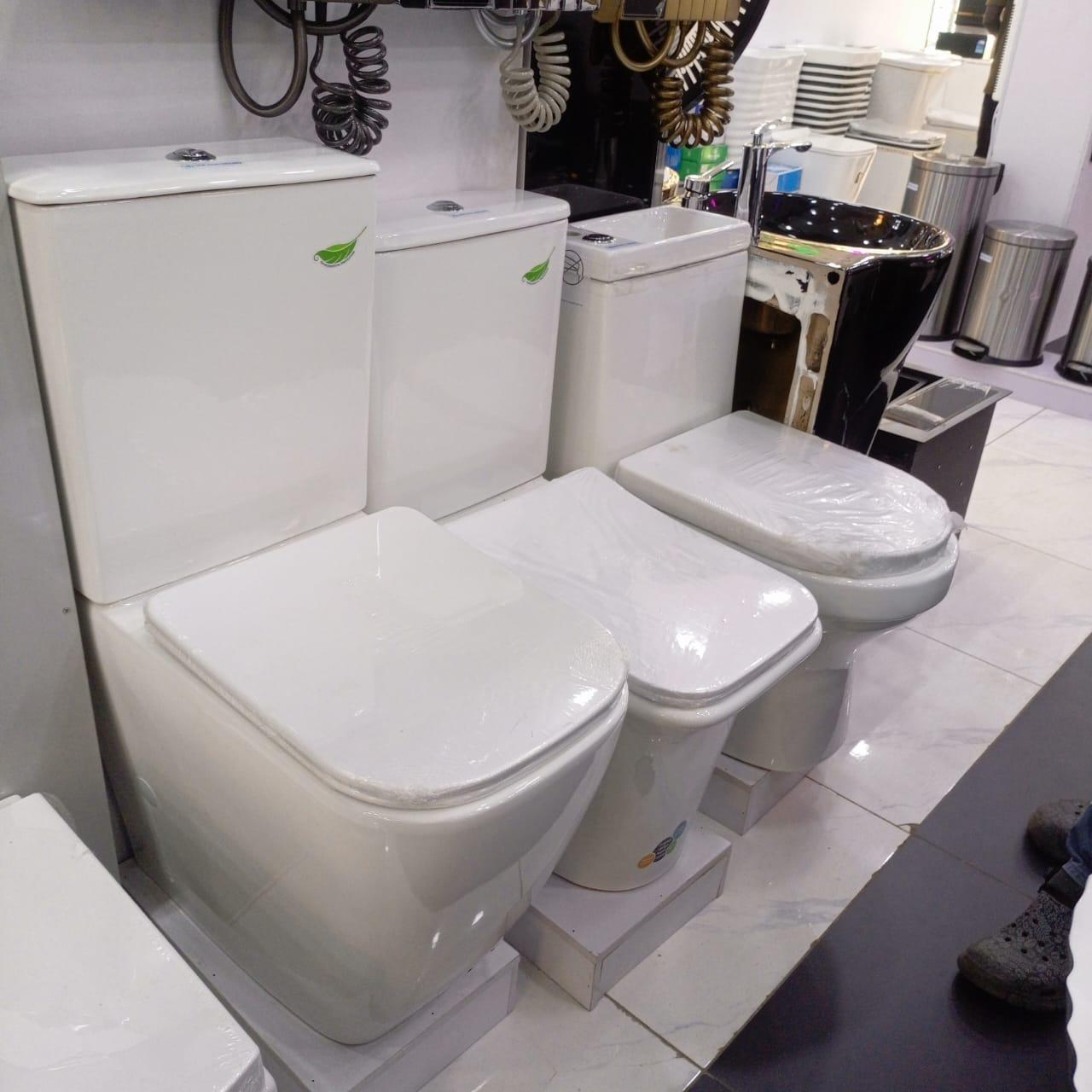 Kingshome Modern Square Rimless One-Piece Ceramic Water Closet